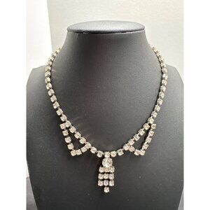 Vintage Rhinestone Necklace Wedding Bridal Jewelry